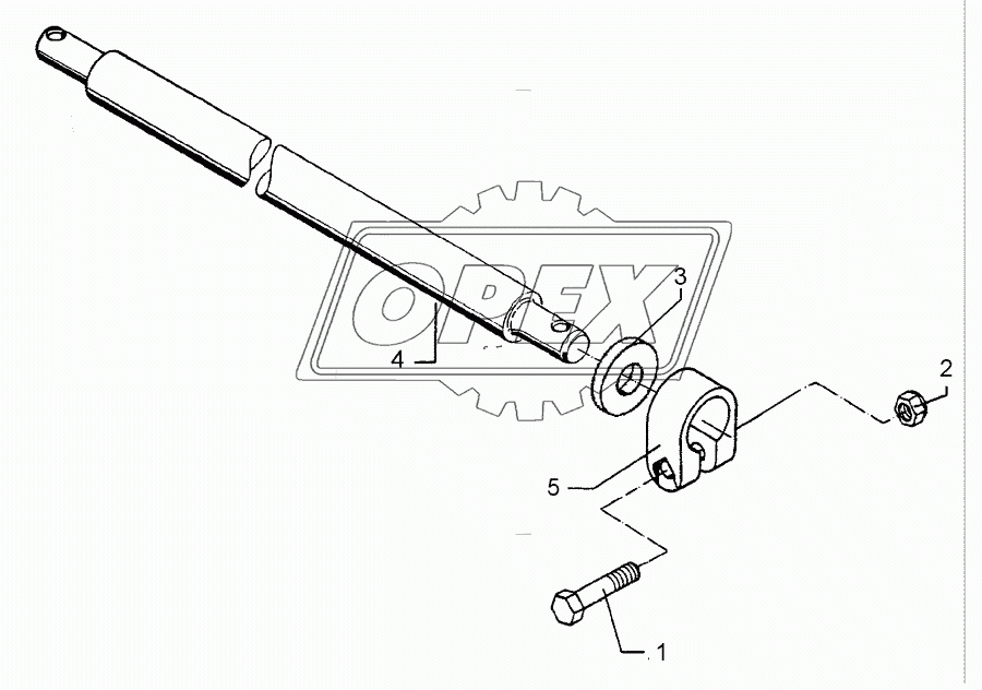 Lower link connection D55/P L3 Z3