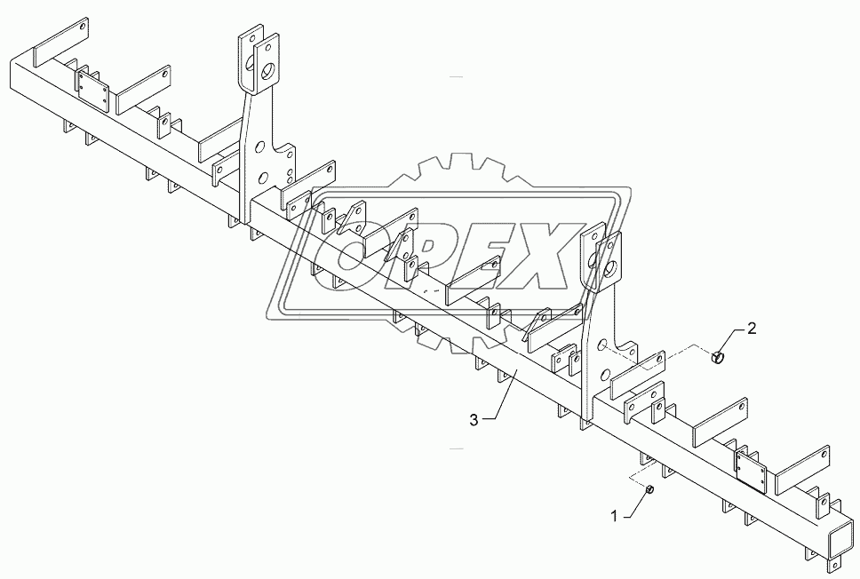 Coulter frame Solitair 9/300-DS 17R-175