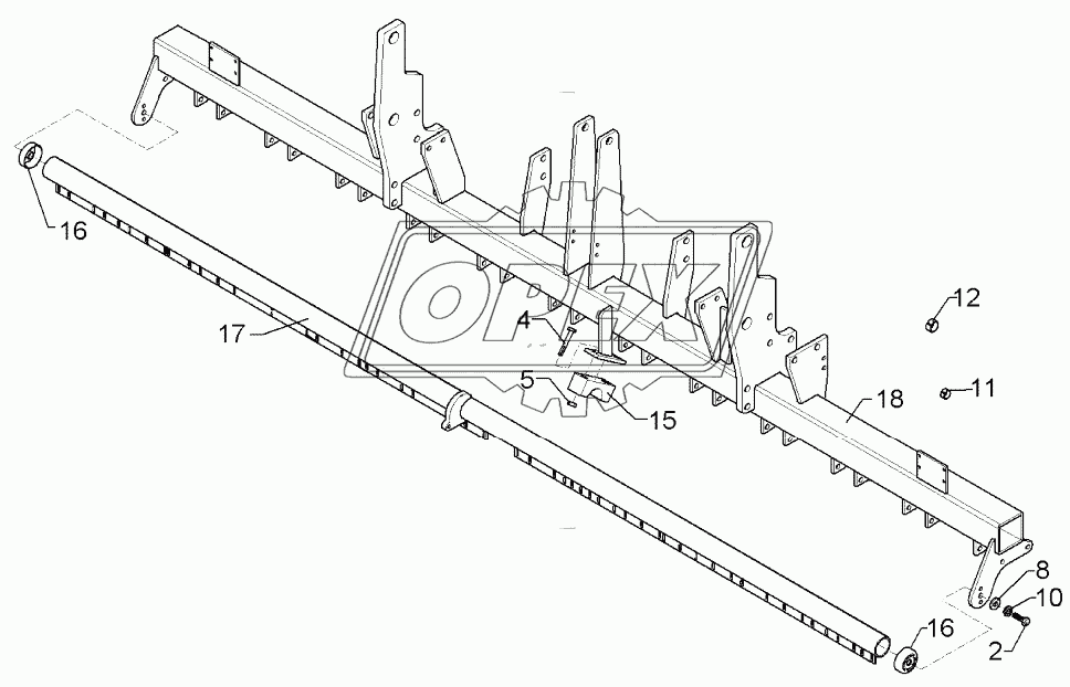 Coulter frame Solitair 9/300-ES 24R-125