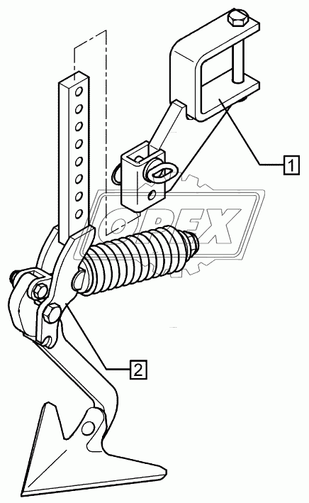 Track scraper with holder FSU-G25 90x90 Solitair