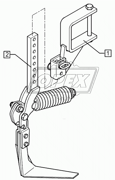 Track scraper with holder FSU-VS33-120x120