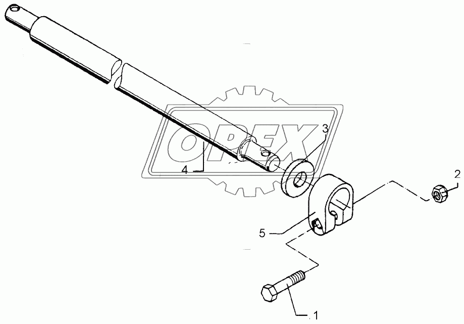 Lower link connection D55/P L3 Z2