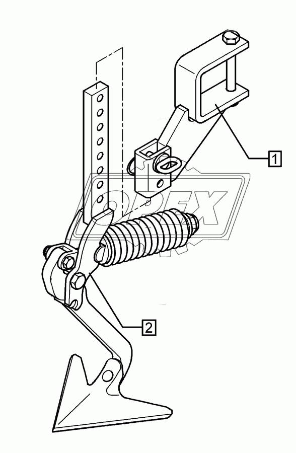 Track scraper with holder	FSU-G25 90x90 Solitair