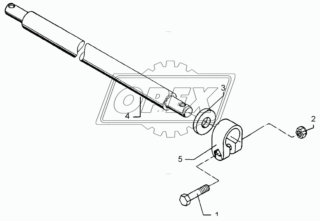 Lower link connection D55/P L3 Z2