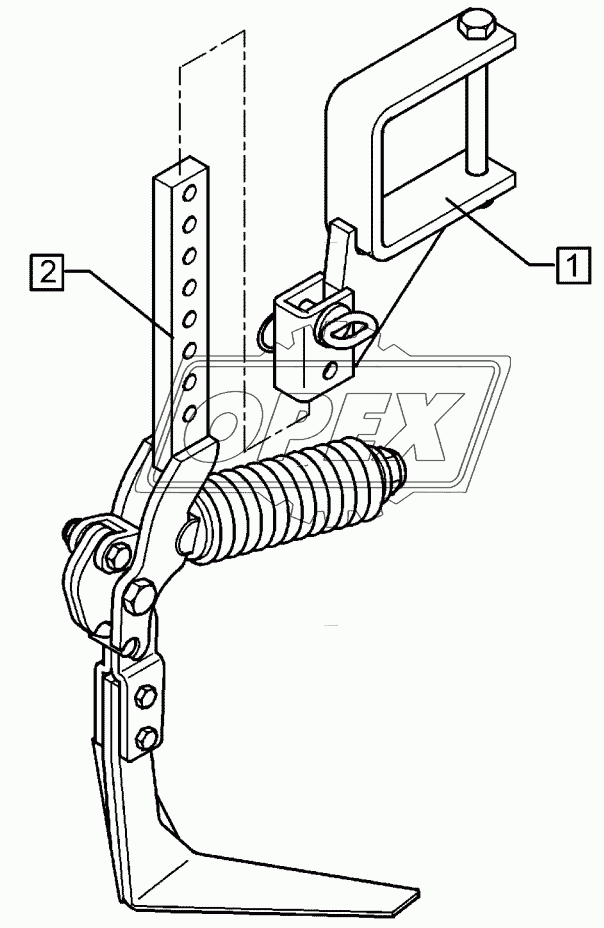 Track scraper with holder FSU-VS33-120x120