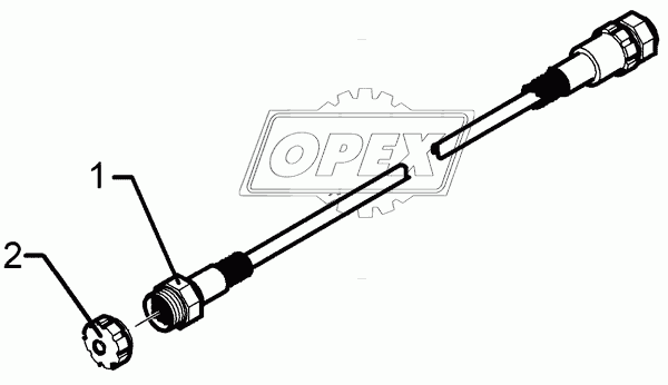 Extension cable 22-polig 8m