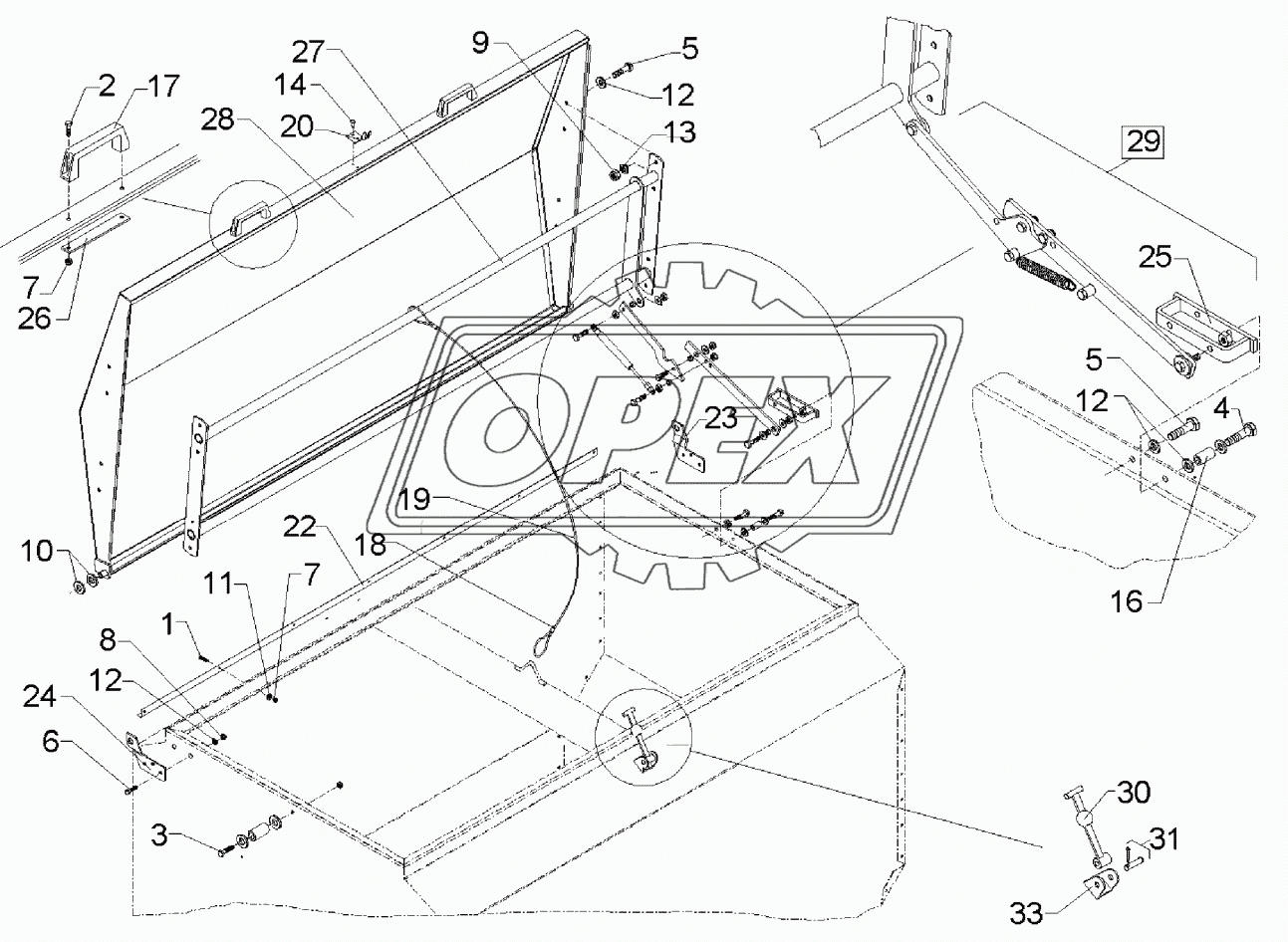 Cover 1100l-1850l (170cm)