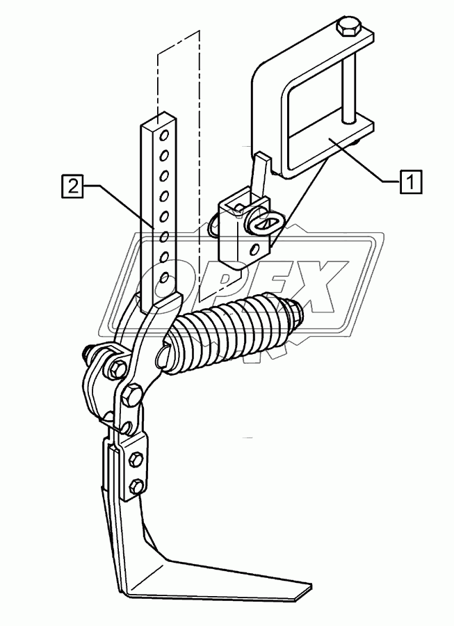 Track scraper with holder FSU-VS33-120x120