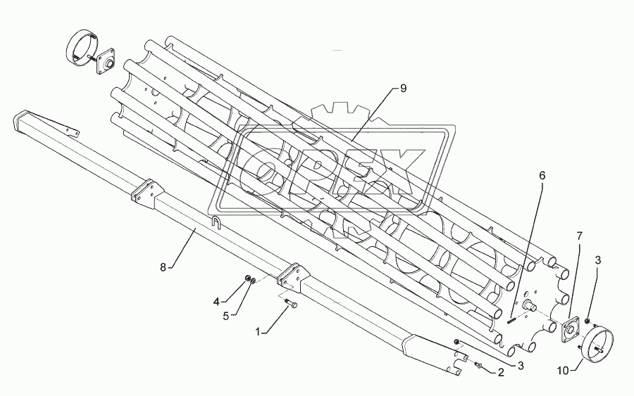 Tube bar roller D600-200 SM9 LI