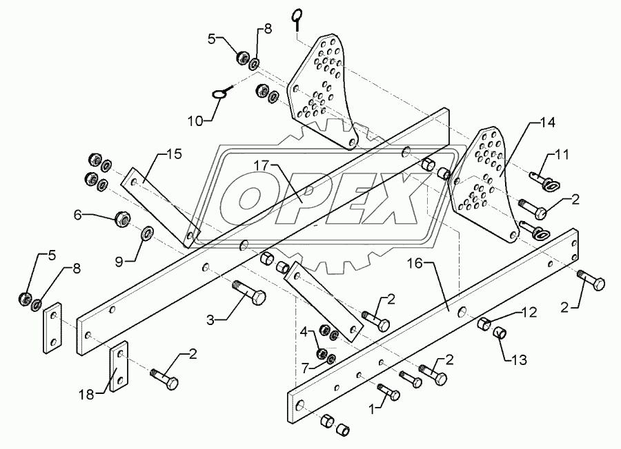 Carrier 120x20x1495-100x20 TH8