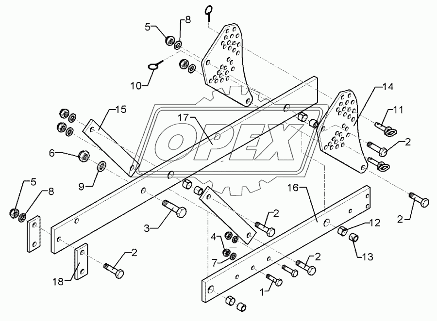 Carrier 120x20x1495-100 TH8-D600