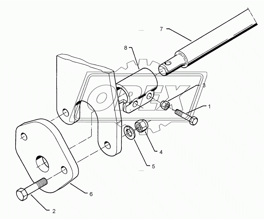 Lower link connection E55 L2 Z3