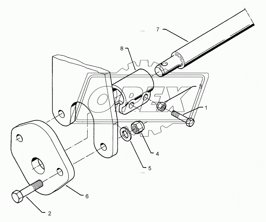 Lower link connection E55 L3 Z2