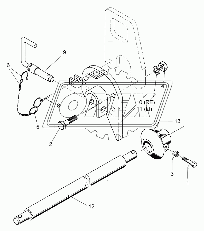 Lower link connection E55F L2 Z3