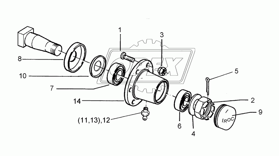 Bearing 5/93,5/140 M14 50x50