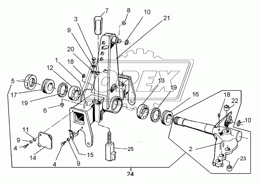 Turnover mechanism E100