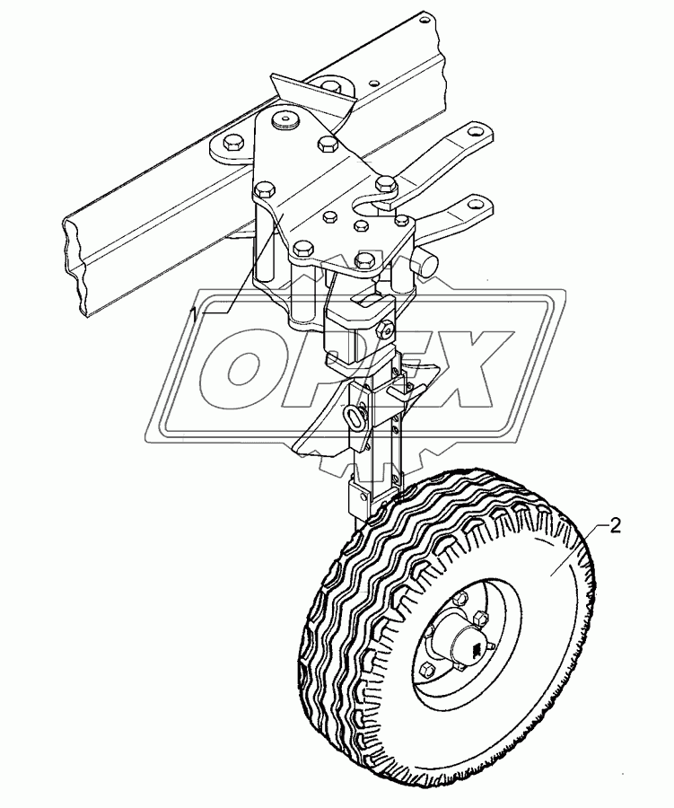 Depth wheel V07/615 10.0/80-12