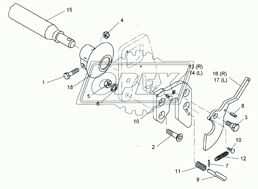 Lower link connection E68FH L3 Z3