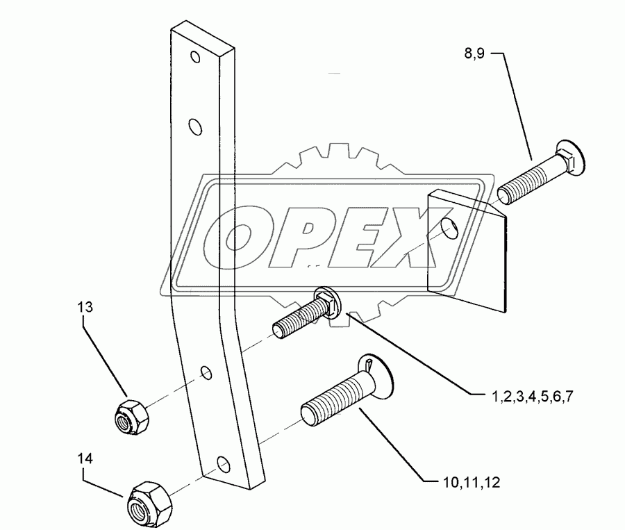 Bolts for leg Dural