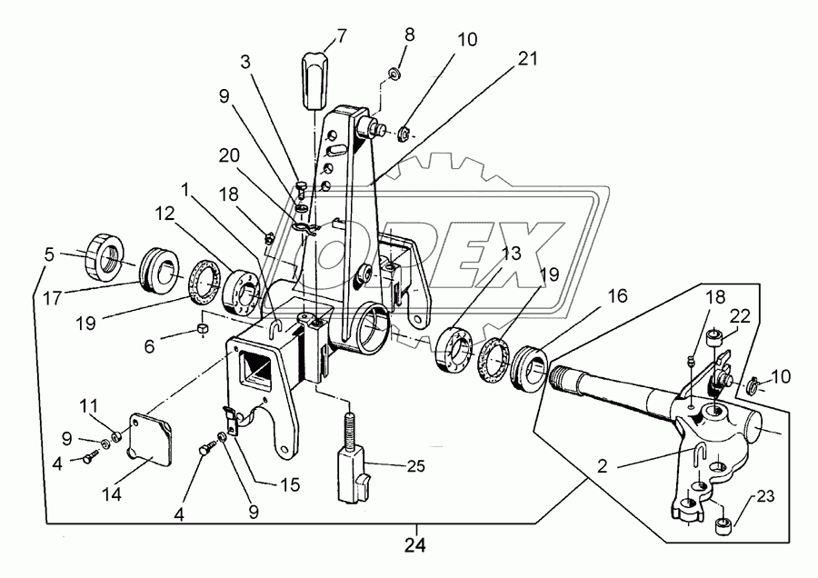 Turnover mechanism E100