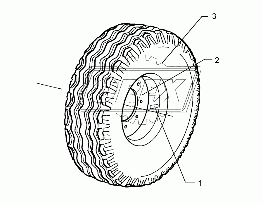 Wheel 5/94/140 D14185R14 D650x188 4PR