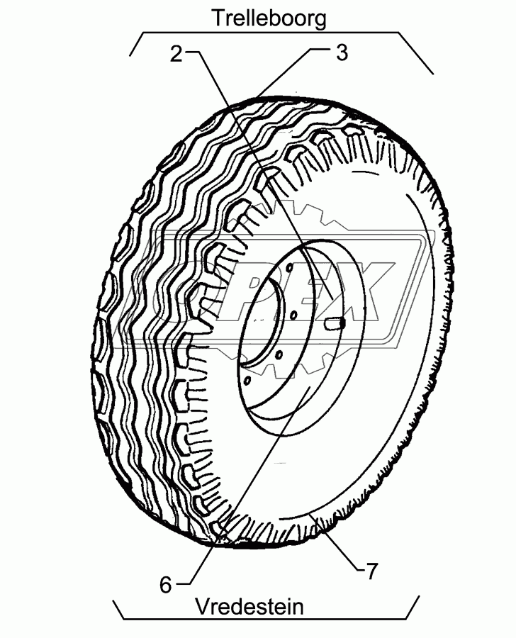 Depth wheel V7 10,0/75-15.3