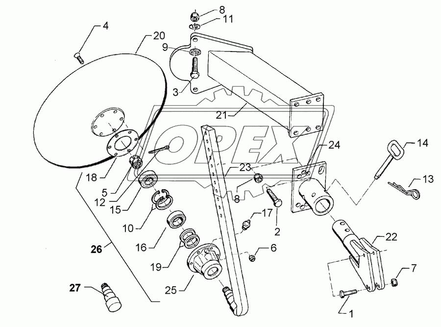 Headland attachment disc GPS-E7-D530