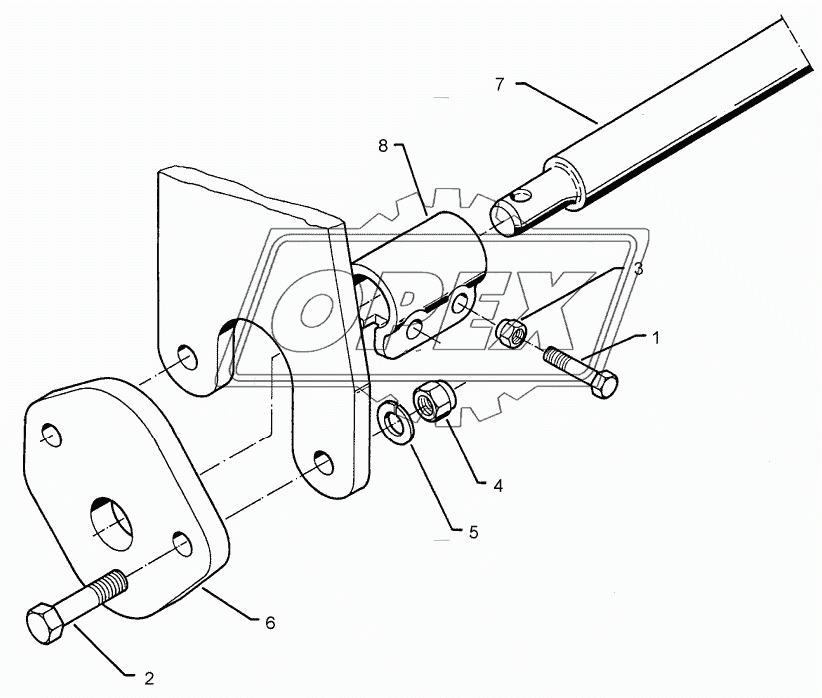 Lower link connection E55 L2 Z3