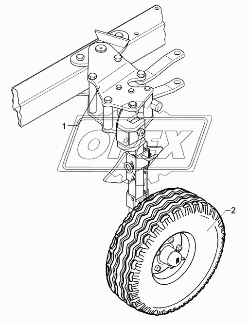 Depth wheel VO5/6/615 195R15 D650x198