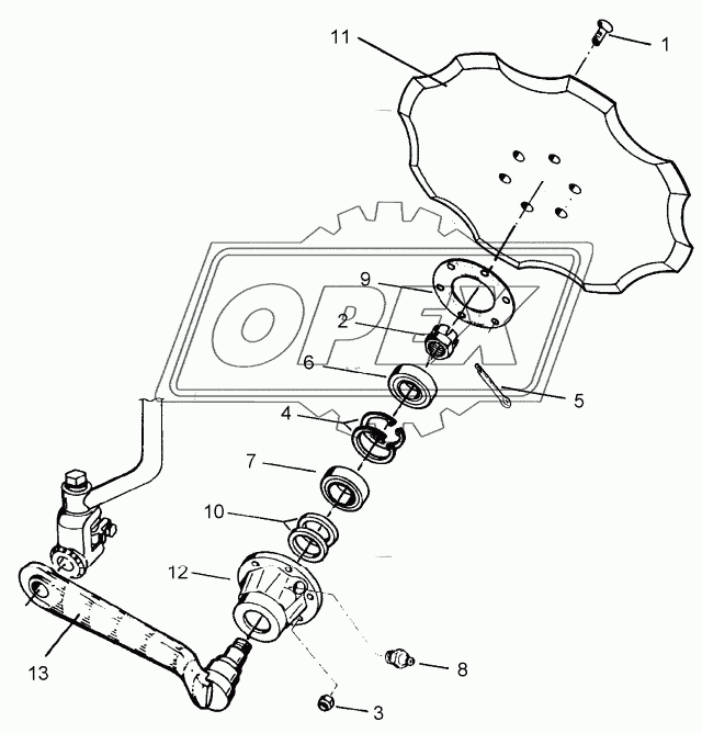 Disc arm D500-Z Z50