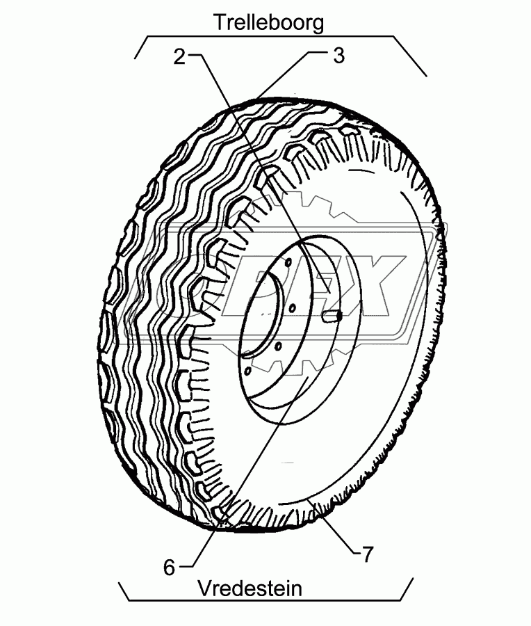 Wheel 6/161/205 D18 D770/340