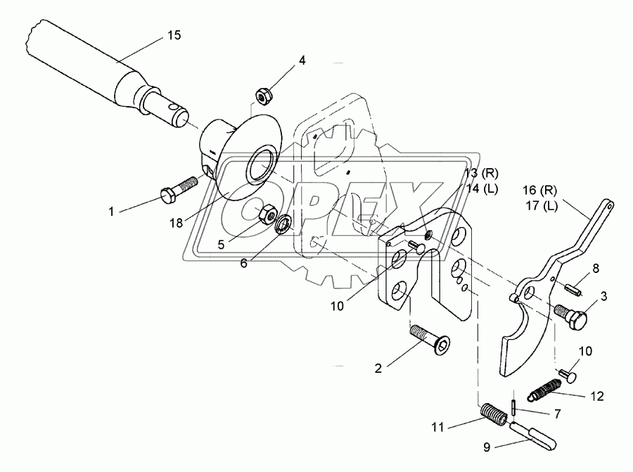 Lower link connection E55FH L2 Z3