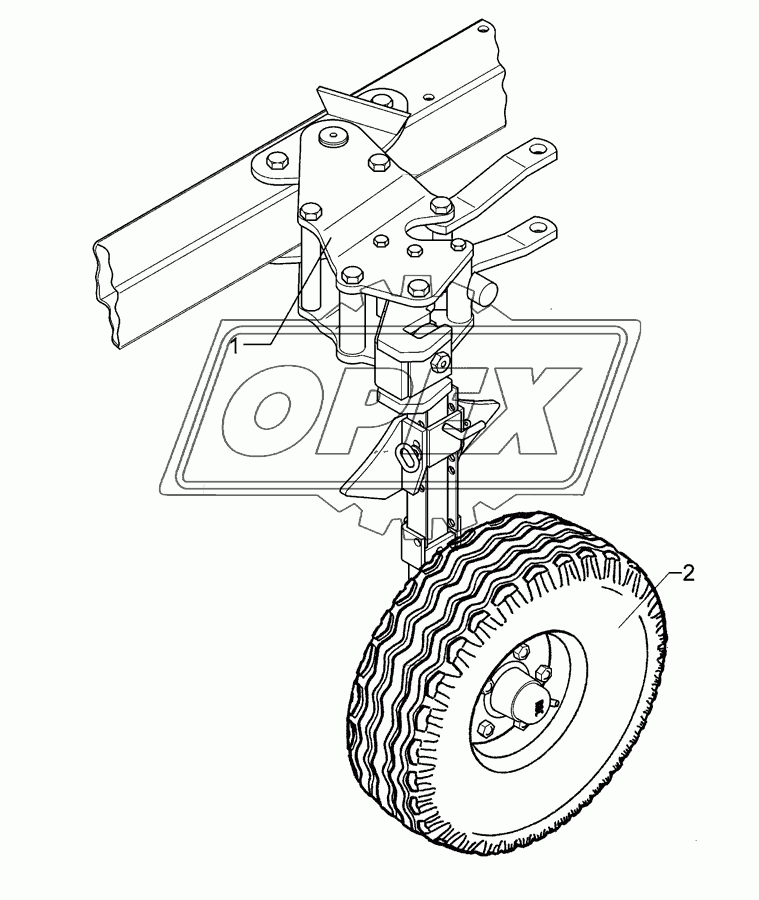 Depth wheel VO9/615 10.0/80-12