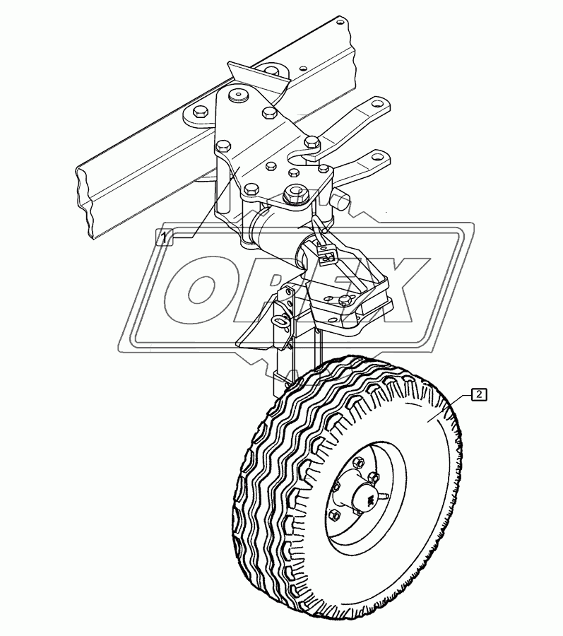 Uni-wheel VO 9 10.0/75-15.3