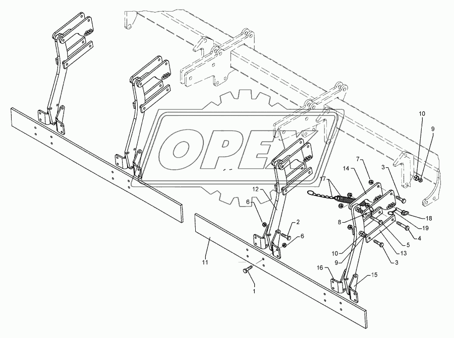 Trailing bar Quarz 7/400