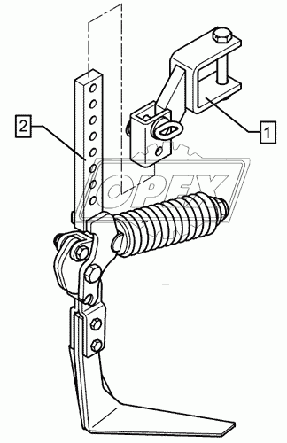 Track scraper with holder FSU VS33 Quarz