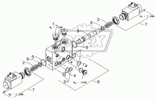 Valve 6/3 LD8SE4D2525