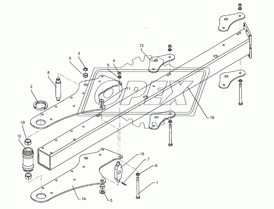 Basic frame, rear	Vari-Titan 10 3-100