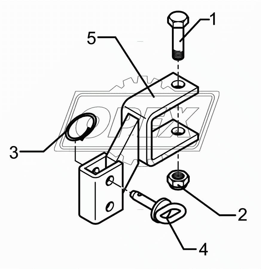 Holder for track scraper FSU 70x70-40x20