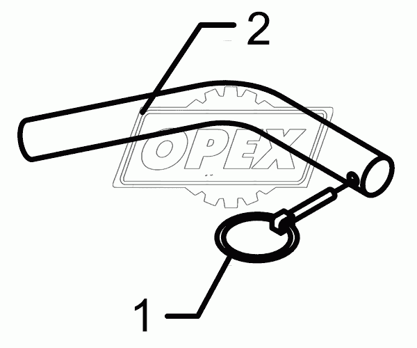 Pin for levelling bar Zirkon 10-V