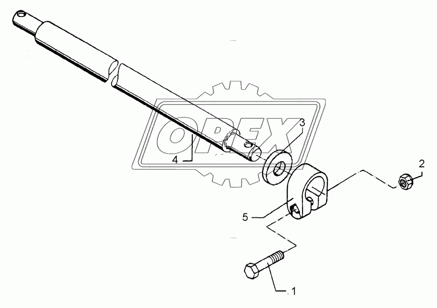 Lower link connection D55/P L2 Z2