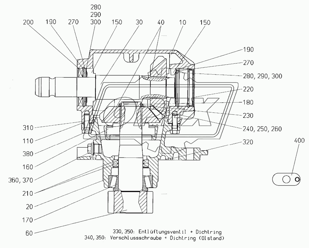 Miter gear Zirkon 10 K RE