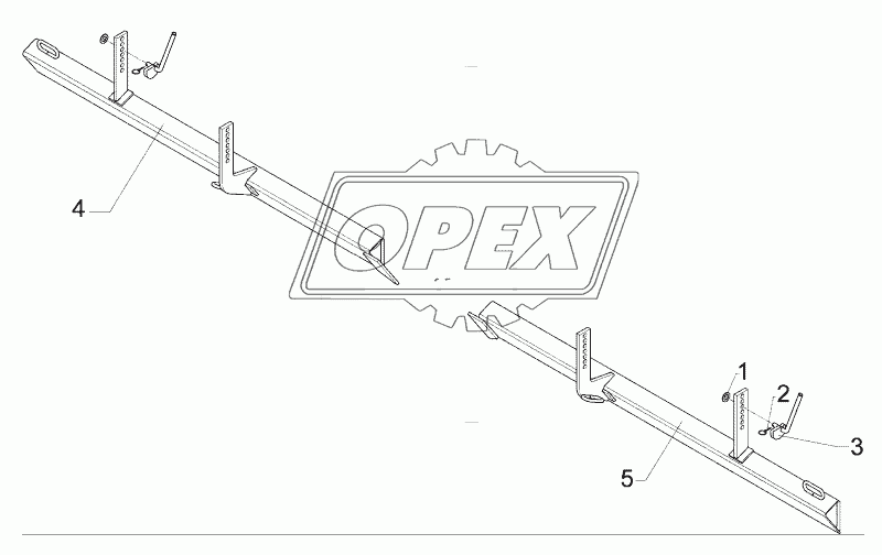 Levelling bar, front Zirkon 10/450-K