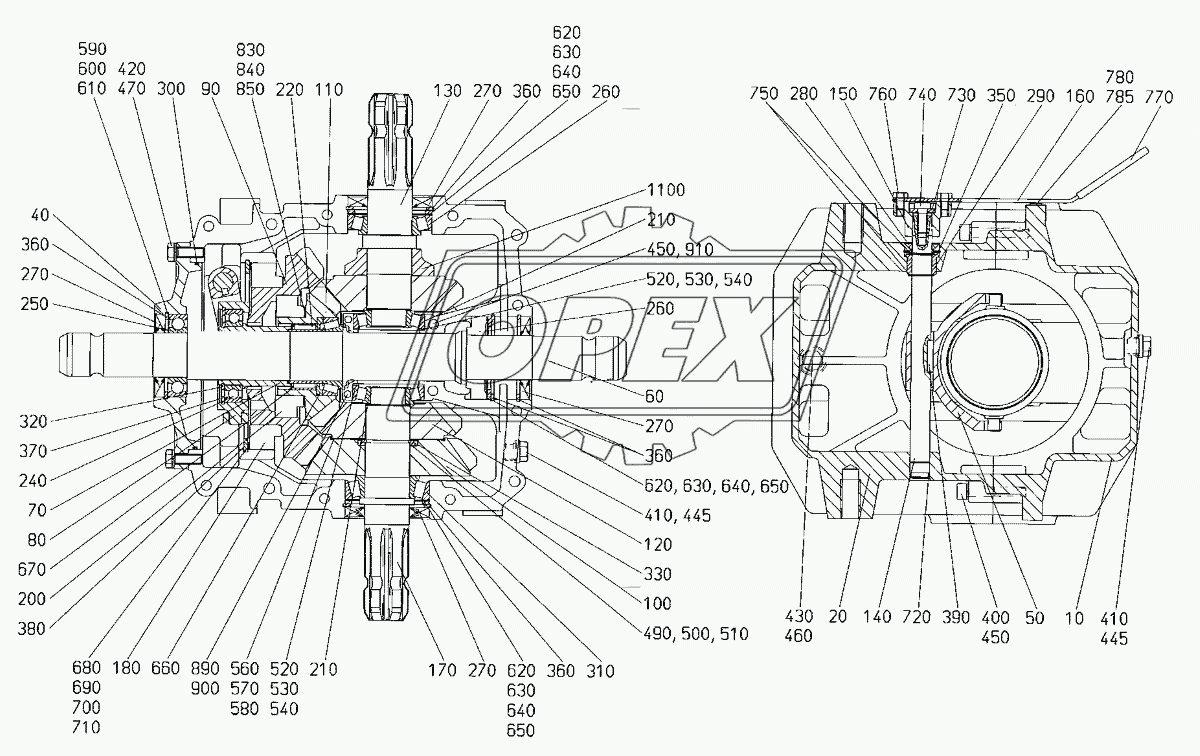 Gear box Zirkon 10/400-600 K 1