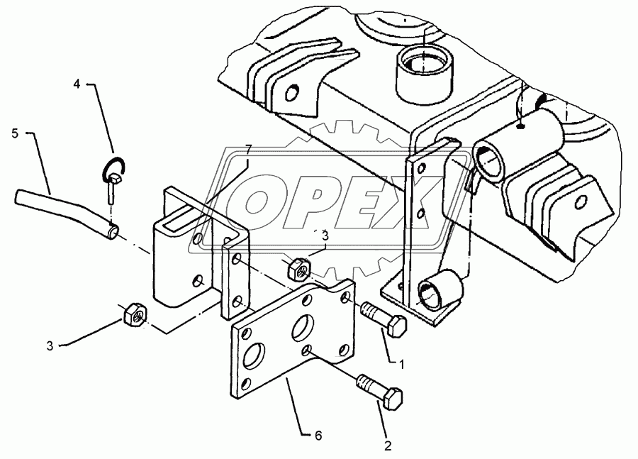 Holder for levelling bar Zirkon 7-V