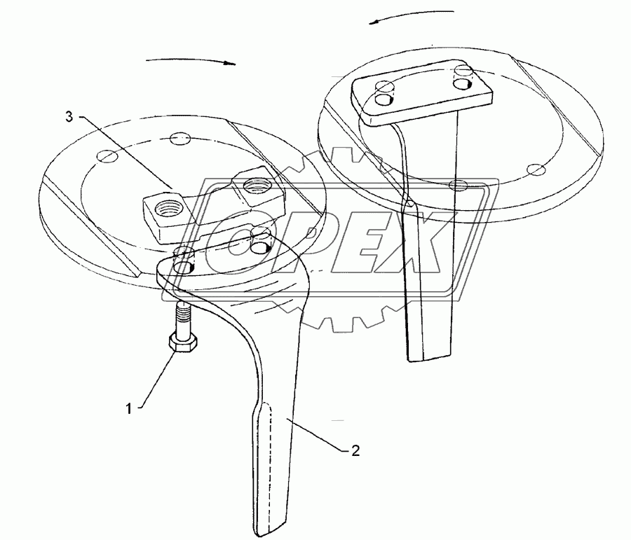 Blade tine	MZ30B RE Zirkon 9