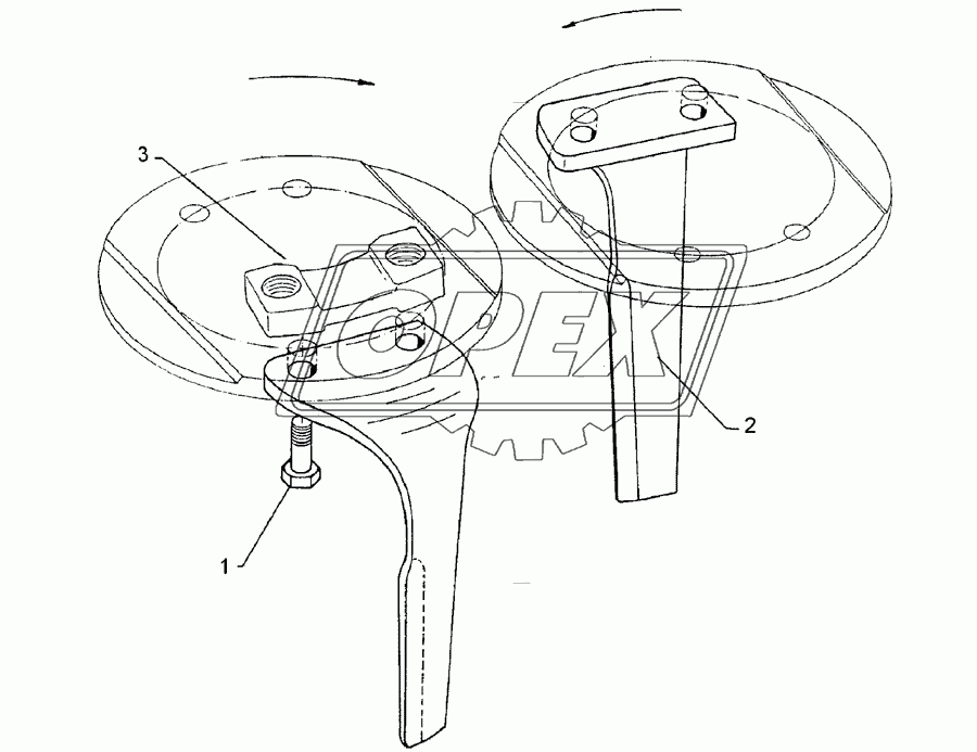 Blade tine	MZ30B LI Zirkon 9