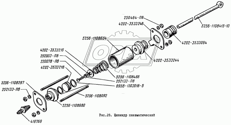 Цилиндр пневматический