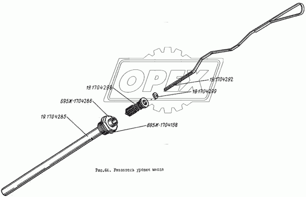 Указатель уровня масла