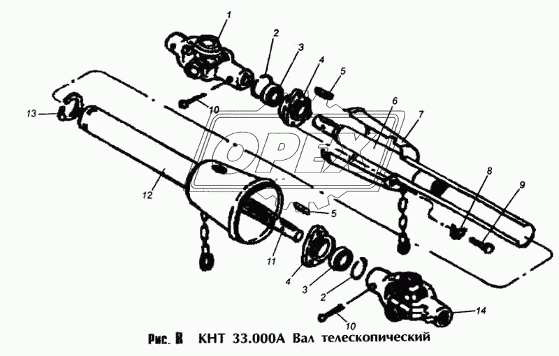 КНТ33.000А Вал телескопический